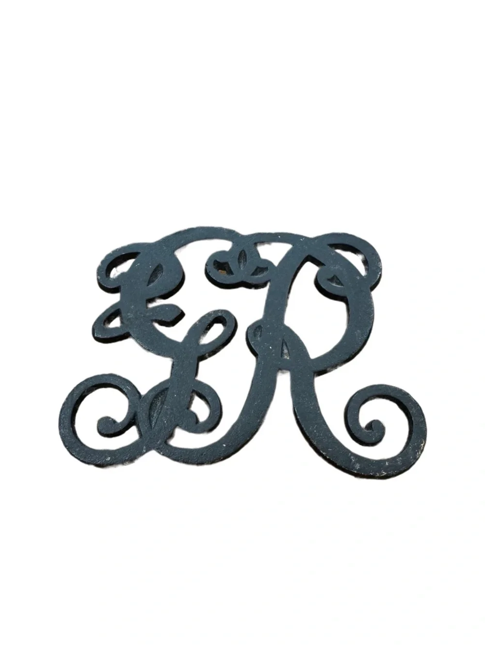 VTG Cypher Trivet  Cast Iron Virginia Metalcrafters King George #CW10-9  Footed